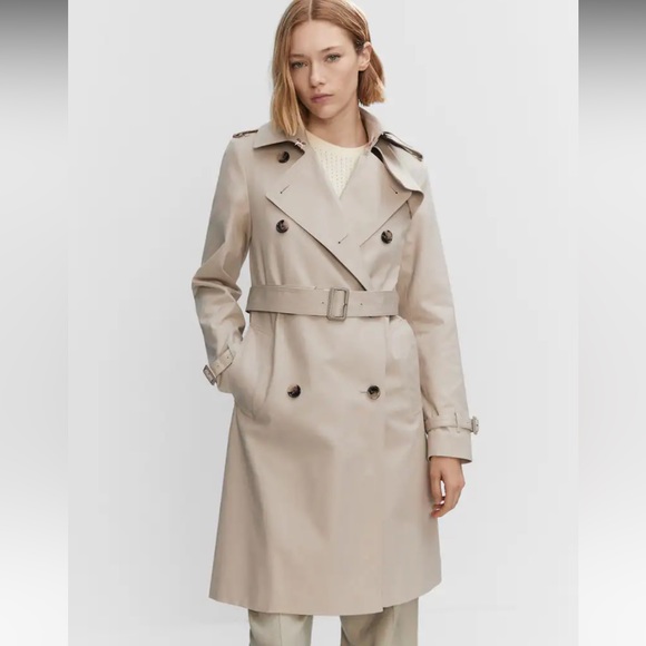 Mango Beige Trench Coat - Picture 8 of 16
